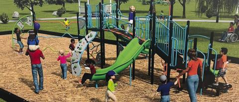 On Monday, Feb. 12, playset option one was revealed via Putnam County’s Facebook page as the top vote-getter at the meeting. Installation at Jimmy Davis Park is expected to begin within weeks. CONTRIBUTED