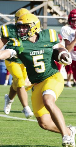 Gatewood junior running back and linebacker Brady Haley has been one of the Gators’ most dependable players through the first two games of the season, contributing on both sides of the ball. IAN TOCHER/Staff
