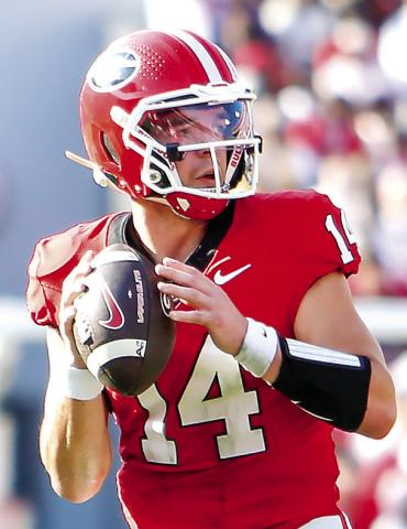 Gunner Stockton’s return to the Sugar Bowl on Jan. 1 provides an important opportunity for redemption to the Bulldogs’ quarterback. LANCE McCURLEY/Staff