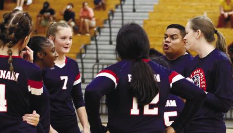 Coach Francisco Aguirre Arancibia rallies his team to victory.