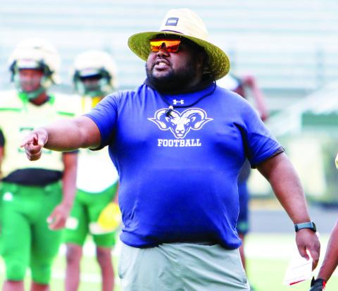 Former Putnam County football player Damoio’n Wright is now the running backs coach and cooffensive coordinator at Grayson High School. LANCE McCURLEY/Staff