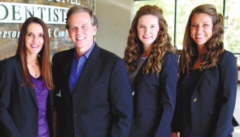 Dr. Patti Bradley, Dr. David Bradley, Dr. Shelly Pound and Dr. Andrea Feldman of Lake Oconee Dentistry. CONTRIBUTED