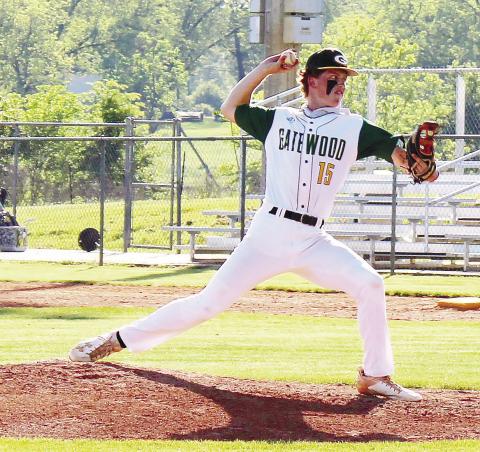 Lawson Wooten (15) in the wind-up in a win over Pinewood Christian Academy last week. STAFF/Trey Norris