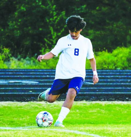 Putnam County senior Jared Arreola (8) will represent the War Eagles as a team captain in 2026. LANCE McCURLEY/Staff