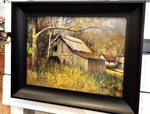 A barn painting a part of the “The Way We Were… Art Inspired by Nostalgia" exhibit. EMMA CLAUSE/Staff