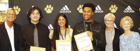 Pictured are, from left, Greg Lawton, Ryan Evans, Sherlyn Camacho-Bustamante, Jai’lyn Armour, Anna Lawton and Dr. Susan Young. CONTRIBUTED