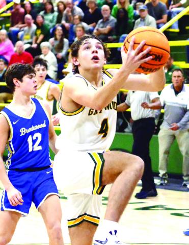 Gatewood coach Don Keiser praised freshman Landon Moreno (4) for his effort in the Gators' win over Brentwood last Friday. IAN TOCHER/Staff