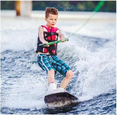 A wakeboarder on Lake Sinclair over the holiday weekend. CONTRIBUTED