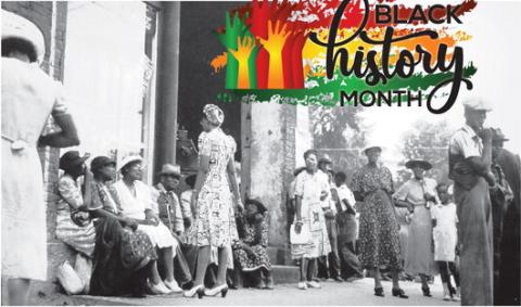 Perhaps in the 1940s, Black residents gather at H.H. Park’s Grocery on the corner of South Jefferson and Marion Street in Eatonton, current site of the Maggie Lane womenswear shop. This may have been on a weekend when local people traditionally dressed up for a trip into town. CONTRIBUTED