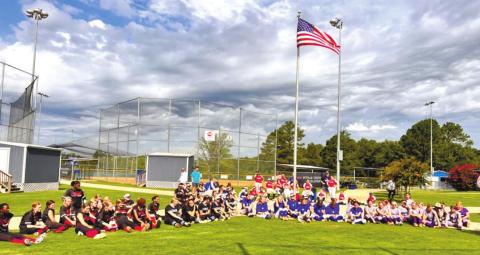 Teams gather for group photo at Putnam County Recreation Department. CONTRIBUTED BY CAROL ANN GUTHERIE