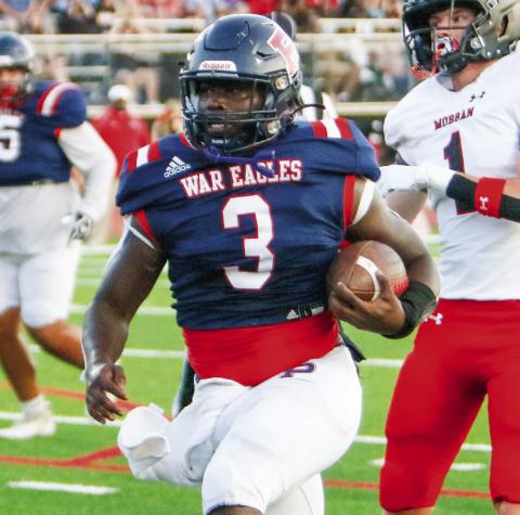 Putnam County’s offense has run through tailback Rashod Daniel (3) this season. LANCE McCURLEY/Staff