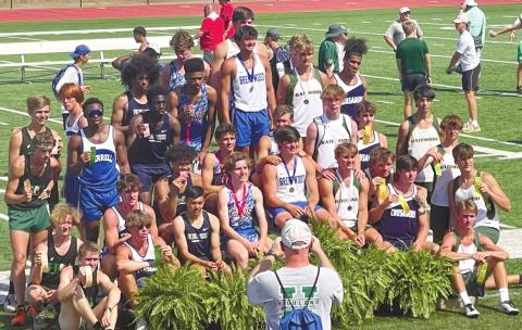 Athletes from 19 schools participated in the GISA AA track meet held at Strong Rock Christian School in Locust Grove April 21-23. CONTRIBUTED