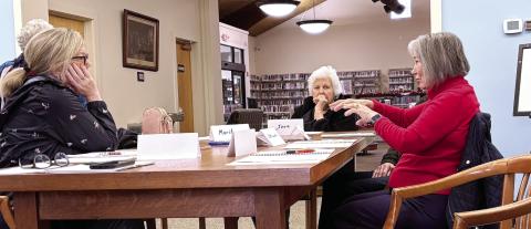 Attendees of “A Matter of Balance” find relatability and connection with each other as they discuss their experiences with potential falls. EMME CLAUSE/Staff
