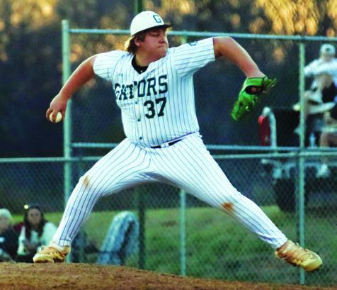 Freshman pitcher Jayden Moss threw two innings against Westfield, giving up one hit and one run, but striking out four batters. TREY NORRIS/Contributed