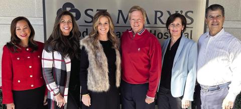 (L-R): Riezl Baker, chair of the Heart and Soul Gala and member of the Foundation Board of Directors; Lisa Tubbs, gala committee member; and Jennifer and Larry Vaughan, Patty Dailey and Chuck Shaheen, gala committee members. CONTRIBUTED