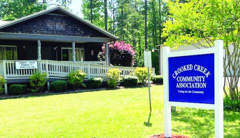 A brand-new sign welcomes local residents and visitors to the Crooked Creek Community Association building at 160A Crooked Creek Dr., Eatonton. CONTRIBUTED