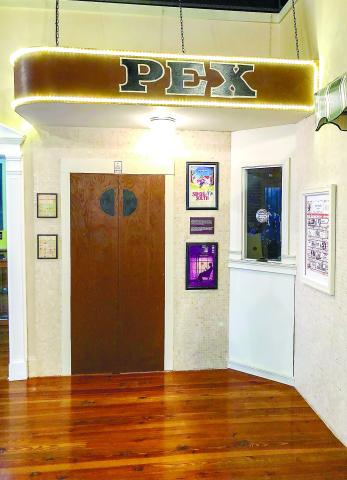 The Old School History Museum at The Plaza Arts Center includes a recreation of The PEX Theater box office among its displays. CONTRIBUTED