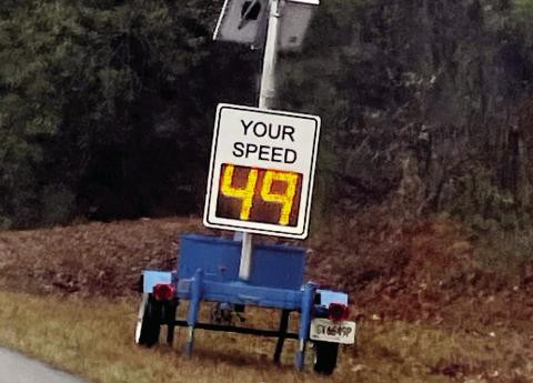 This countyowned traffic monitor on the 700 block of Pea Ridge Road is collecting data for the traffic study. LYNN HOBBS/ Staff