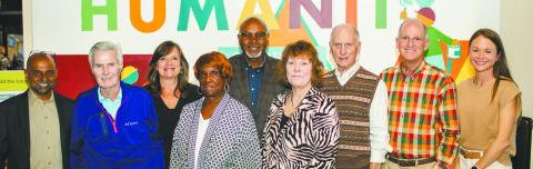 Habitat for Humanity of Putnam celebrated its 25th anniversary Nov. 15 with a reception at the ReStore alongside Hwy. 44, where HFH board members posed with (l-r) Executive Director Murali Thirumal, Bucky Kahl, Linda Moore, Mary Alice Smith, Michael Smith, Sara Tomson-Hooper, Doug Denholm, Craig Murphey, and HFH Family Services Manager Katherine Mahlberg. CONTRIBUTED