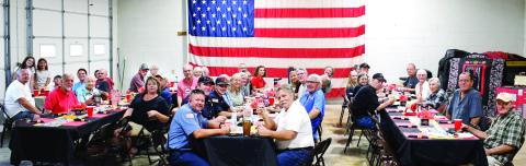 A proud crowd gathered Sept. 27 at PCFD Station 6 (310 Rockville Rd.) to recognize and celebrate the 40th anniversary of the Rockville Volunteer Fire Department, near Oconee Springs Park in Putnam County. IAN TOCHER/Staff