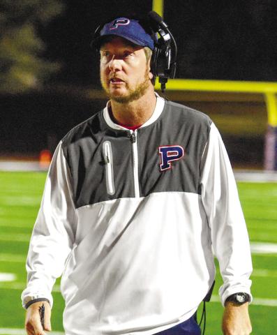 Putnam County head Joel Harvin has taken the War Eagles to the playoffs in his first season at the helm. LANCE McCURLEY/Staff