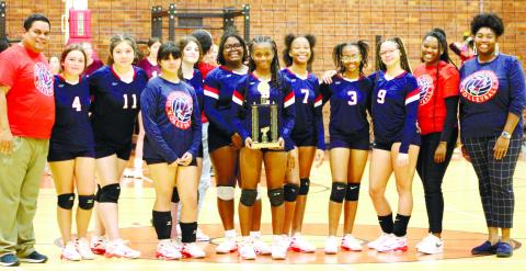 The PCHS JV squad placed second in region championship play under head coach Amaya Banks, with assistant coach Rakeena Griffin and varsity coach Francisco Aguirre. ARELLA CASH/Staff