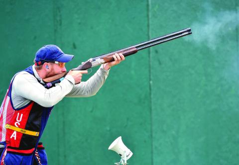 Eatonton’s Vincent Hancock competes at the 2016 summer Olympics in Rio de Janeiro, Brazil. FILE PHOTO