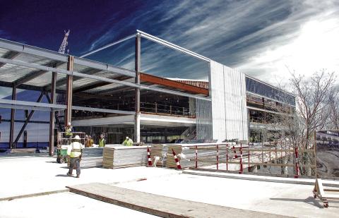Fans will enter the new Classic Center Arena from its south end on the main level behind the top of spectator seating, with its playing surface a couple of stories below.