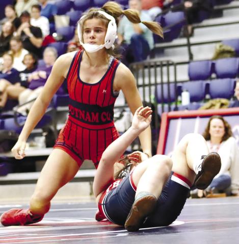 Sophomore Lily Frisch finished sixth in her respective weight class.