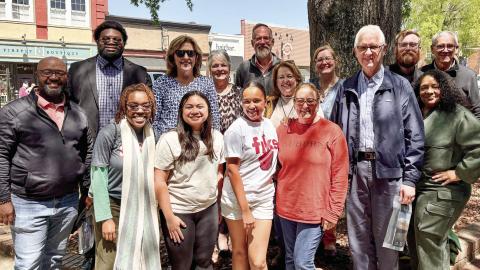 Dr. Greg DeLoach and his class “Dementia, Disabilities and Differences” of Mercer University’s McAfee School of Theology in Atlanta toured the local Central State Hospital Museum and discussed mental health history and present-day care with Seeking Asylum founder and museum curator Jessica Whitehead (red shirt, front row). CONTRIBUTED