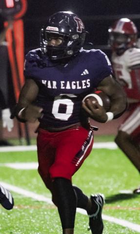 Putnam County running back Omarion Butts carried the ball seven times for 42 yards and two touchdowns last week against McNair. BRAD HARRISON/Staff