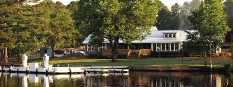 Located on the Richland Creek side of Lake Oconee, The Boathouse features a rustic and inviting restaurant and banquet room. (CONTRIBUTED)