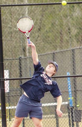 Putnam County tennis head coach Christian Keiser said senior Leland Erickson (pictured) will be a difference maker for the War Eagles this year. KIM CASH/Contributed