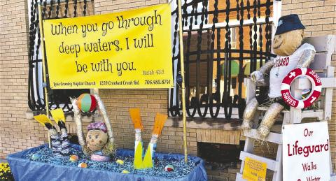 Entries to the annual Scarecrow Contest hosted by Eatonton Main Street are typically creative and well-executed, as this entry from last year’s contest demonstrates. CONTRIBUTED