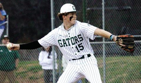 Gatewood’s Lawson Wooten finished off the RSC Eagles with seven strikeouts while allowing no runs and no walks in the final three innings. TREY NORRIS/Staff