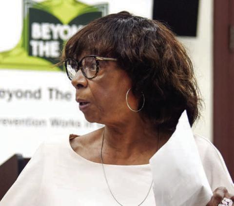 Beyond the Bell Executive Director Sandra Dean spoke in June during the organization’s first information session at the Putnam County Courthouse in downtown Eatonton. IAN TOCHER/Staff