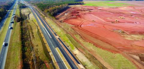 The State of Georgia has committed to spending nearly $200 million on improvements to the property it purchased for the Rivian EV manufacturing plant off of I-20 in Morgan and Walton counties, including a frontage road and new exit on the interstate. MARK ENGEL/File photo