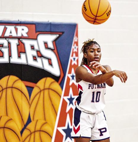 Putnam County freshman Journey Waller (10) scored a team-high 19 points in the loss to Thomson this past Saturday