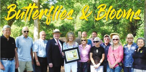 Volunteers and supporters from across Georgia celebrate the 2021 MAG &amp; Environmental Education Alliance of Georgia Habitat award. BAILEY BALLARD/Staff ion Alliance of