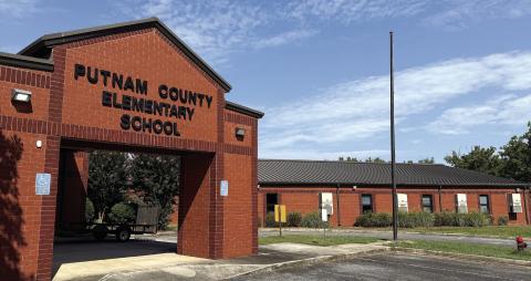 The now-empty Putnam County Elementary School on South Washington Street in Eatonton will eventually be repurposed as a centralized City of Eatonton government and services center. IAN TOCHER/Staff