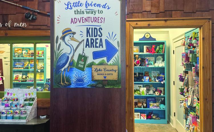 Lake Country Books &amp; Gifts (109 Harmony Crossing Ste. 5, Eatonton), recently expanded its children’s books and gift section. CONTRIBUTED